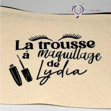 Trousse à maquillage personnalisé, cadeau personnalisé