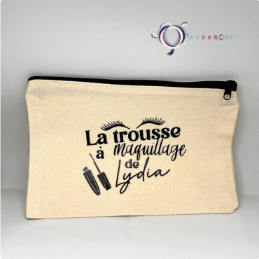 Trousse à maquillage personnalisé, cadeau personnalisé