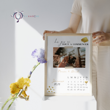 SPÉCIAL AMOUREUX Affiche + Mug Céramique "Le jour où tout à commencer"