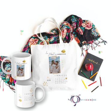 SPÉCIAL AMOUREUX Affiche + Tote Bag "Le jour où tout à commencer"